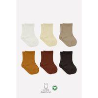 Bistyle Mix Penye Soket Çorap 6'Lı BS10101M Toprak