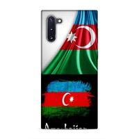 Samsung Galaxy Note 10 Uyumlu Kılıf Azarbaijan (13) Silikon Kap Bayraklar