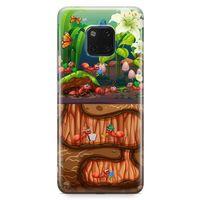 Huawei Mate 20 Pro Kılıf Karınca Yuvası Arka Kapak Koruma Desenli Full Koruyucu