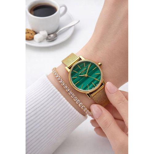 Lee Cooper Küçük Kasa Vintage Hasır Kordon 2 Yıl Garantili 3 Atm Kadın Kol Saati+Bileklik 08292.170