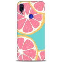 Xiaomi Redmi Note 7 Kılıf HD Baskılı Kılıf - Pembe Limon + Tam Ekran Koruyucu