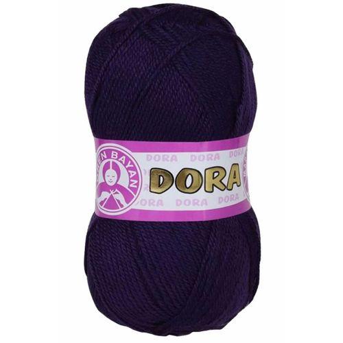 1 Adet Dora El Örgü İpi Yünü 100 gr 060 Koyu Mor