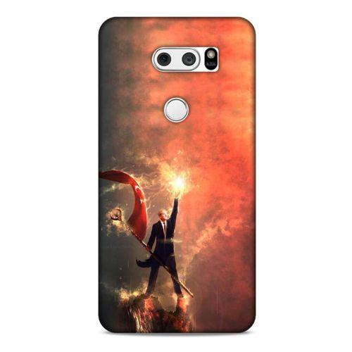 LG K40S Kılıf Atatürk (44) Tough Armor Kılıf Alev Kırmızı