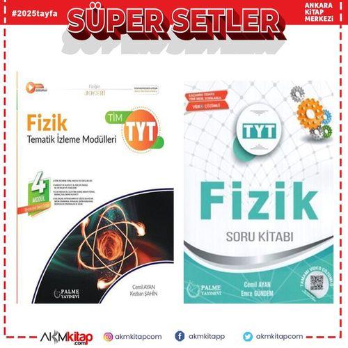 TYT Fizik Konu Anlatımlı ve Soru Bankası 2 Kitap Set Palme Yayınları