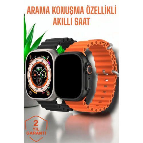 Suya Ve Toza Dayanıklı 45 Mm Akıllı Saat Bildirim Ve Cevapsız Çağrı Görüntüleme