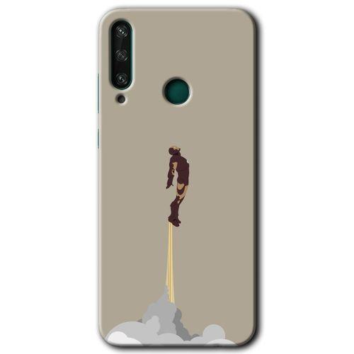 Huawei Y6P Kılıf HD Desen Baskılı Arka Kapak - İronman-Airport