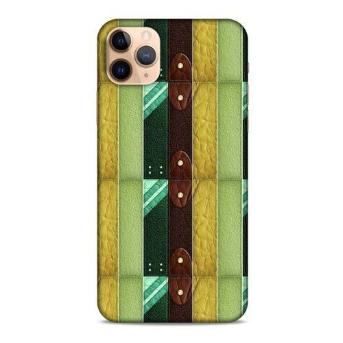 Apple Iphone 11 Pro Kılıf Patchwork (15) Antişok Kılıf Yeşil Kahve