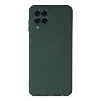 Newface Samsung Galaxy M33 Kılıf Nano içi Kadife  Silikon - Koyu Yeşil