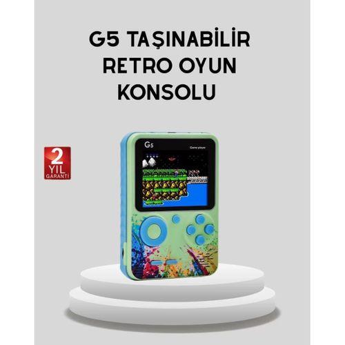 G5 Taşınabilir Retro Game Box 500 Oyunlu Şarjlı Mini Oyun Konsolu