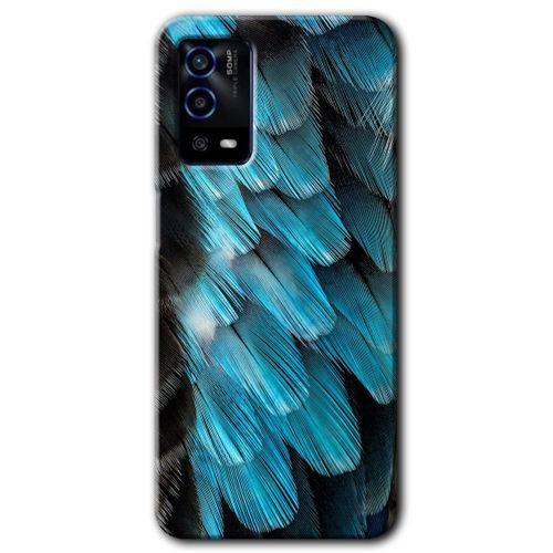 Oppo A55 Kılıf HD Desen Baskılı Arka Kapak + Temperli Cam - 9D Tüyler