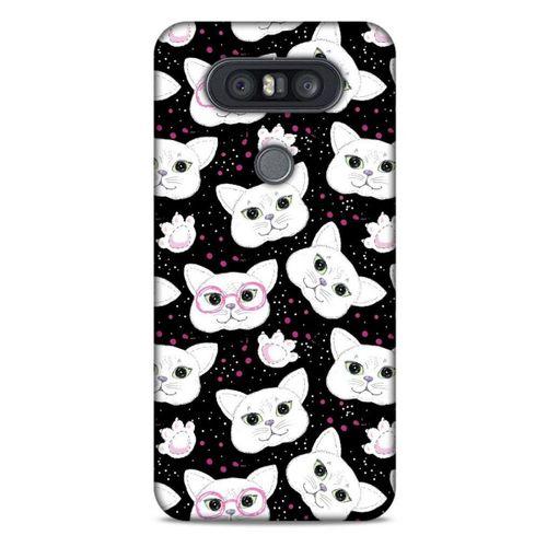 Lopard LG K41S - K51S Uyumlu Kılıf Kediler (30) Silicone Case Patiler