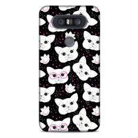 Lopard LG K41S - K51S Uyumlu Kılıf Kediler (30) Silicone Case Patiler