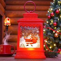 VIP KIRMIZI NOEL BABA YILBAŞI FENERİ GÜN IŞIĞI LED IŞIKLI FENER YILBAŞI HEDİYELERİ YILBAŞI SÜSLERİ