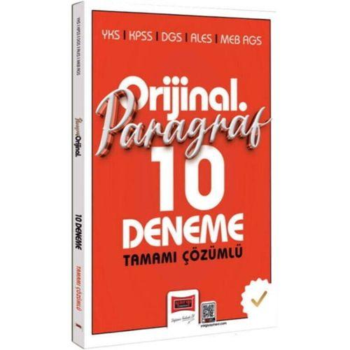YKS KPSS DGS ALES MEB AGS Orijinal Paragraf Tamamı Çözümlü 10 Deneme Yargı Yayınları