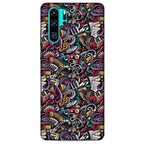 Graffitix (4) Desenli Silikon Kapak Huawei P30 Pro Kılıf