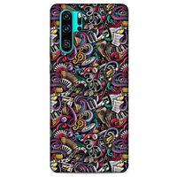 Graffitix (4) Desenli Silikon Kapak Huawei P30 Pro Kılıf