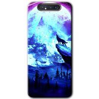 Potkal Hediye Fabrikası Samsung Galaxy A80 Kılıf HD Desen Baskılı Arka Kapak - Mega Kurt