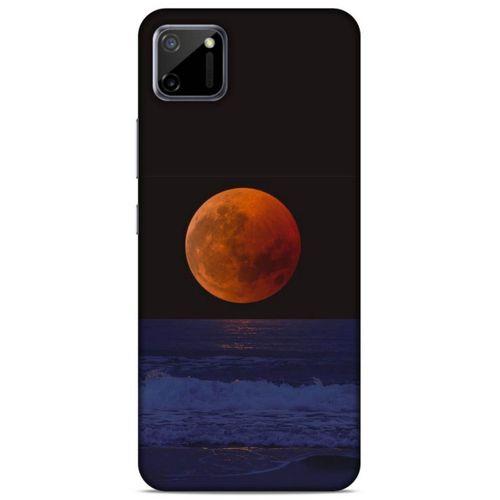 Lopard Oppo Realme C11 Uyumlu Kılıf Gece'S (38) Neo Hybrid Kılıf Kızıl Ay