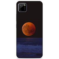 Lopard Oppo Realme C11 Uyumlu Kılıf Gece'S (38) Neo Hybrid Kılıf Kızıl Ay