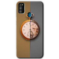Samsung Galaxy M21 Kılıf Baskılı Kapak - Clocks Artwork +Tam Ekran Koruyucu