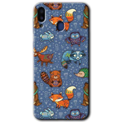 MRCİLETİSİM MRCİLETİSİM Samsung Galaxy M10s Kılıf HD Desen Baskılı Arka Kapak + Temperli Cam - Animals Funny