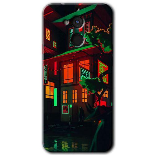 MRCİLETİSİM General Mobile GM 8 Kılıf HD Desen Baskılı Arka Kapak + Temperli Cam - China Street