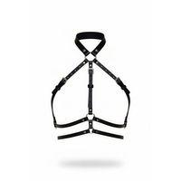 Siyah Kadın Kemer Suni Deri Yaka Detaylı Vücut Aksesuarı - Brf119