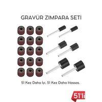 51'li Mini Zımpara Gravür Seti Dremel Ucu: Profesyonel Taşlama, Parlatma ve Şekillendirme Aleti