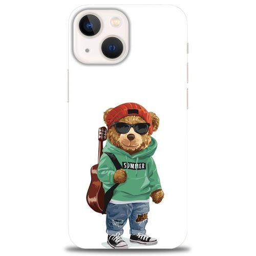 iPhone 13 Kılıf HD Baskılı Kılıf - Teddy Bear + Tam Ekran Koruyucu