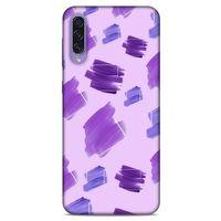 Samsung Galaxy A50s Uyumlu Kılıf Mor Delisi (25) Antişok Kapak Suluboya