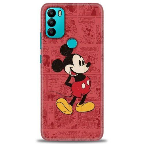 General Mobile GM 21 Plus Kılıf HD Baskılı Kılıf - Kırmızı Mickey + Tam Ekran Koruyucu