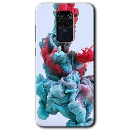 MRCİLETİSİM Xiaomi Redmi Note 9 Kılıf HD Desen Baskılı Arka Kapak + Temperli Cam - Renkli Karışım