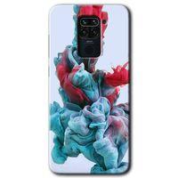 MRCİLETİSİM Xiaomi Redmi Note 9 Kılıf HD Desen Baskılı Arka Kapak + Temperli Cam - Renkli Karışım