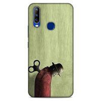 General Mobile GM 10 Kılıf Depresyon (48) Bumper Kılıf Kahve Yeşil