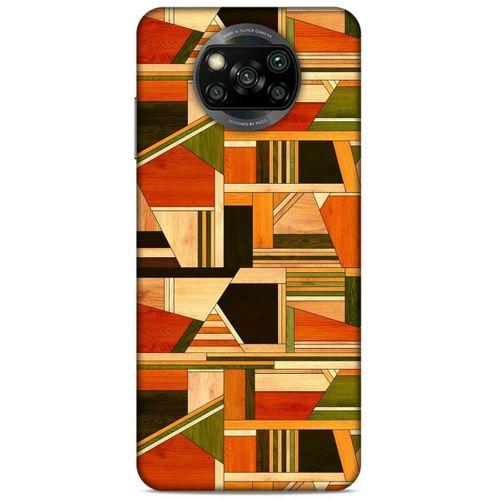 Lopard Xiaomi Redmi Poco X3 Uyumlu Kılıf Wood'X (45) Liquid Air Kılıf Baskılı