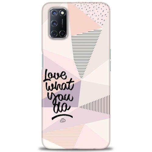 Oppo A92 Kılıf HD Baskılı Kılıf - What You Do + Tam Ekran Koruyucu