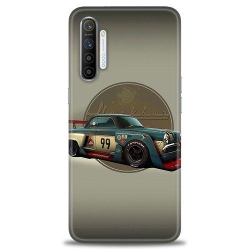 Realme XT Kılıf HD Baskılı Kılıf - Klasik Araba + Tam Ekran Koruyucu