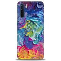 Oppo A91 / Reno 3 Kılıf HD Baskılı Kılıf - Colors + Tam Ekran Koruyucu