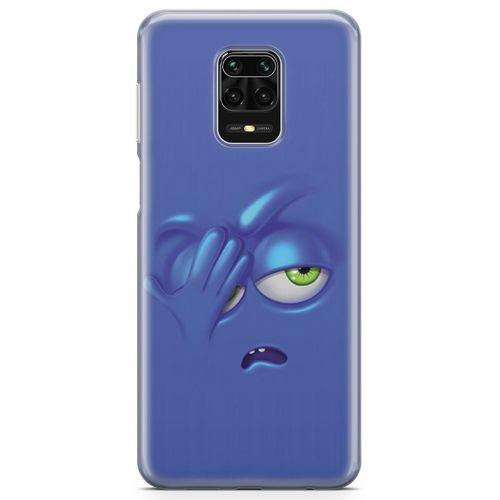 Xiaomi Redmi Note 9 Pro Kılıf Mutsuz Mavi Arka Kapak Koruma Desenli Full Koruyucu