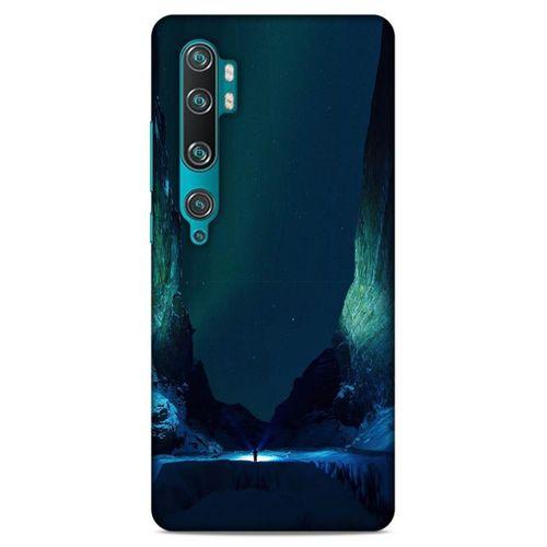 Lopard Xiaomi Mi Cc9 Pro Uyumlu Kılıf Gece'S (13) Silikon Kap Yeşil