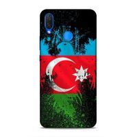 Huawei Psmart 2019 Uyumlu Kılıf Azarbaijan (34) Slim Armor Kılıf Bayrak