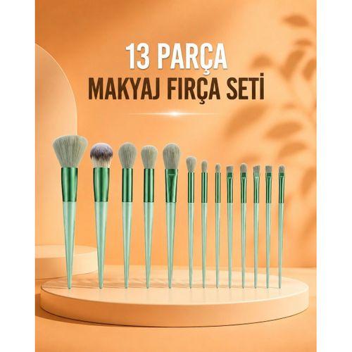 13 Parça Makyaj Fırça Seti Far Fırçası Allık Fırçası Yumuşak Uçlu