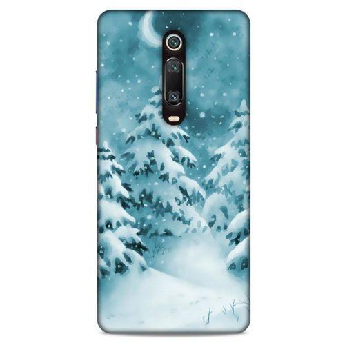 Xiaomi Redmi K20 Kılıf Snowix (36) Glitter Kılıf Beyaz Yeşil