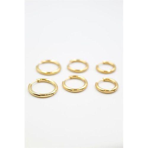 Çoklu Halka Küpe - Altın