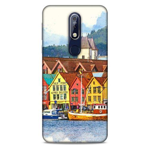 Cityx (21) Nokia 7.1 Kılıf Silikon Kapak Desenli