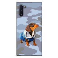 Samsung Galaxy Note 10 Kılıf Köpek Kıyafetleri (50) Shockproof Kılıf Dakhund Puf Mont