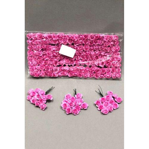 Pembe Kağıt Gül Çiçek 1 paket 144 lü