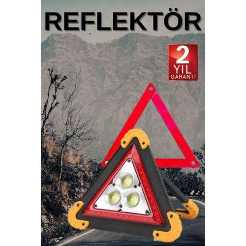 Solar Şarjlı Çok Fonksiyonlu Reflektör Işıklı Ikaz Lambası Acil Durum Reflektörü Acil Durum Uyarı Lambası