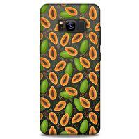 Frutix Papaya 01 Samsung Galaxy S8 Kılıf Desenli Silikon