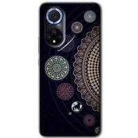 MRCİLETİSİM Huawei Nova 9 Kılıf HD Desen Baskılı Arka Kapak+Temperli Cam - Gezegen Döngüsü